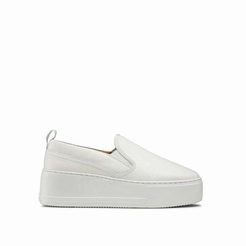 Russell & Bromley Parkwalk Double Gusset Sneakers Women's White [XNM9181WM]